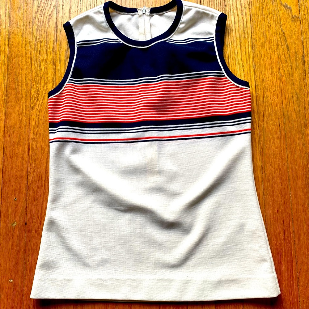 Vintage 60’s polyester sleeveless top